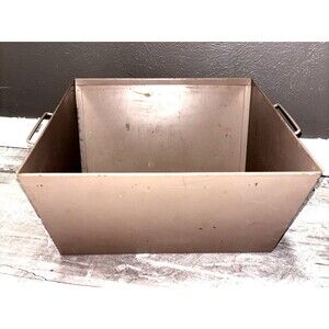 Mid-Century Storage Bin with Handles